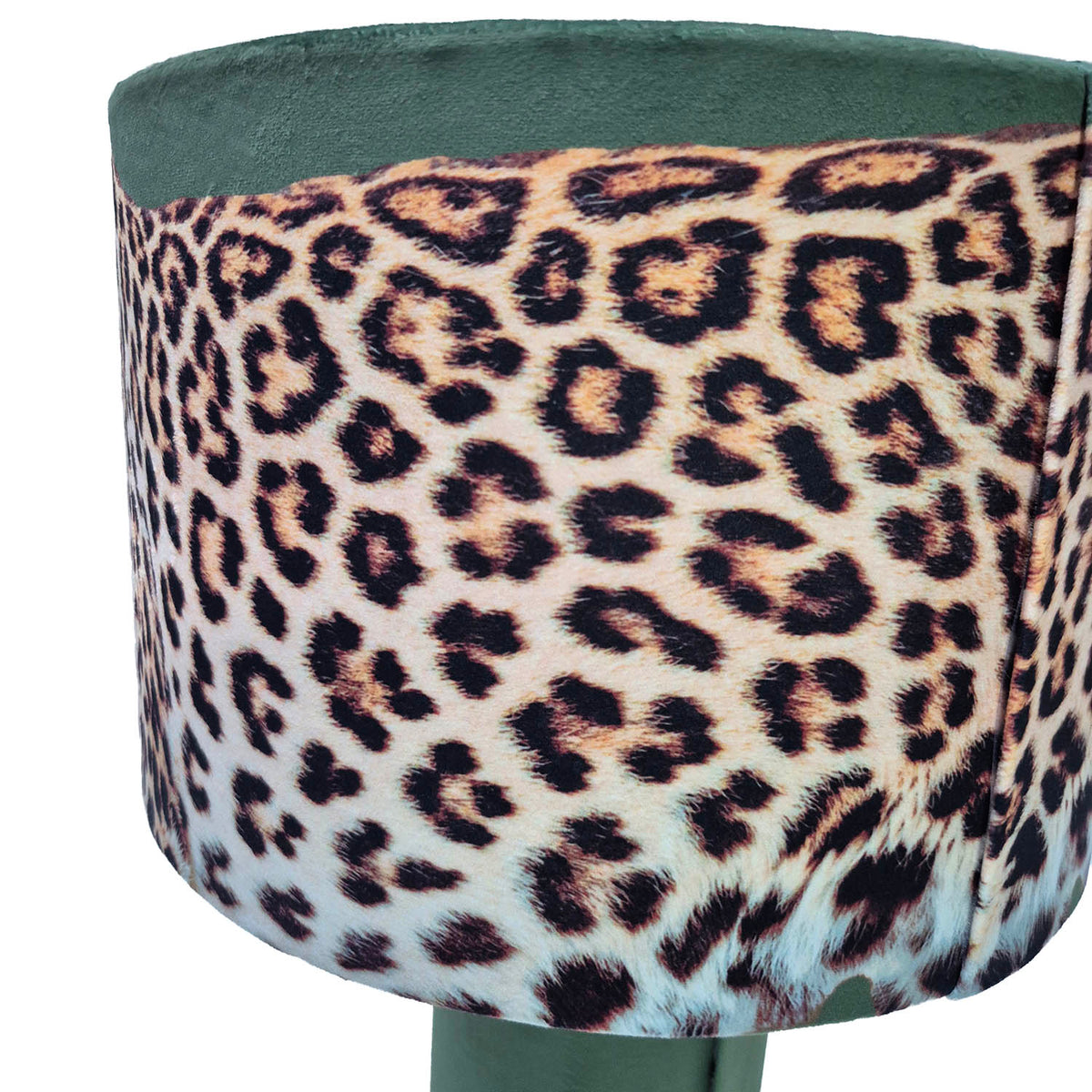 Leopard Lounge Table Lamp Olive