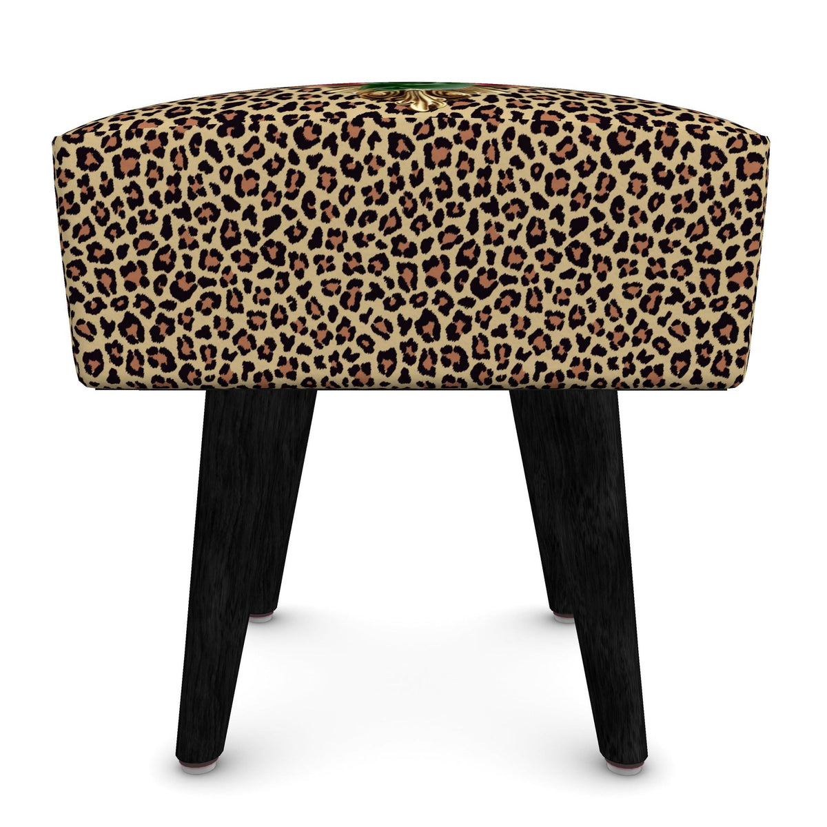 Tiger Rose Velour Footstool