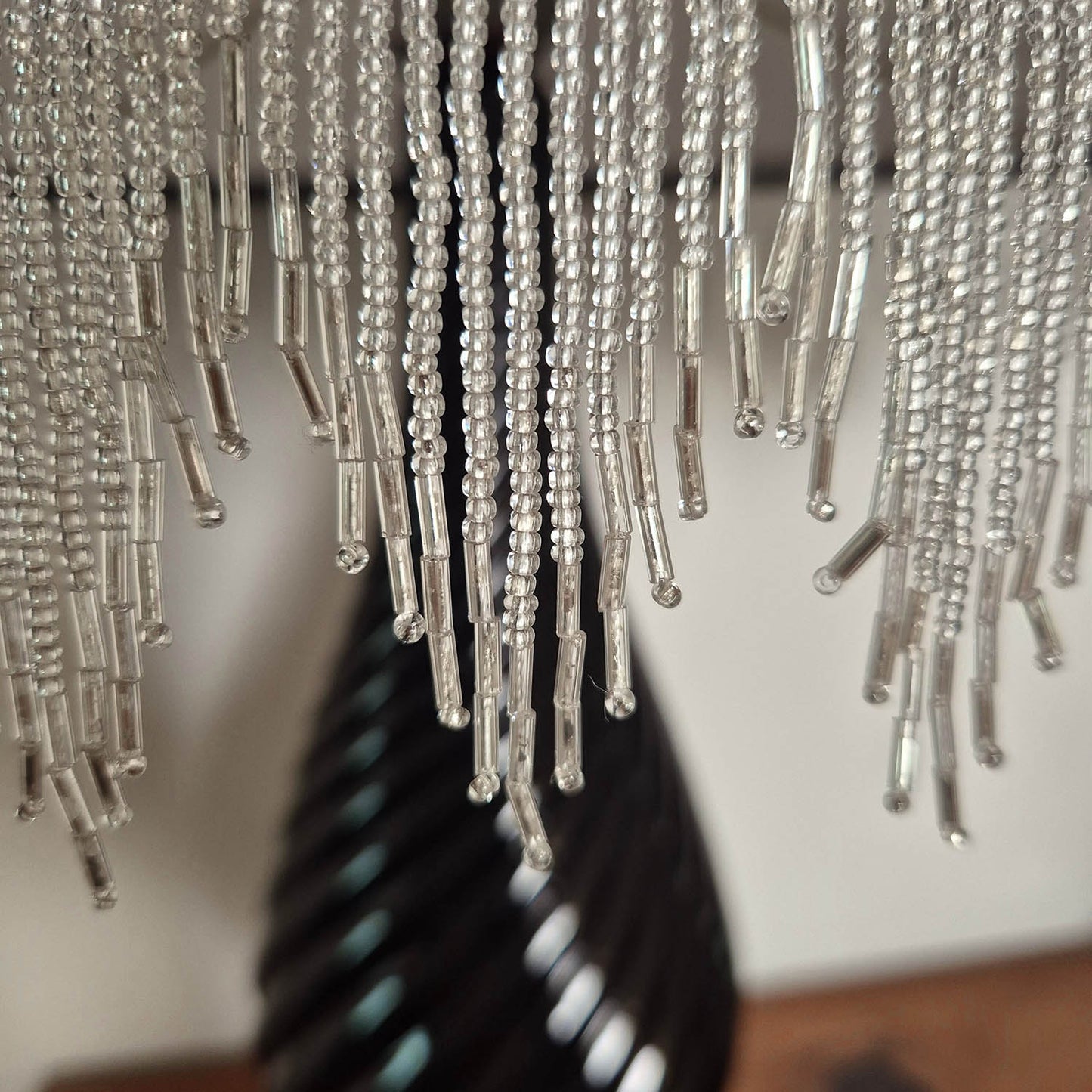 Celestial Goddess Beaded Fringe Lampshade