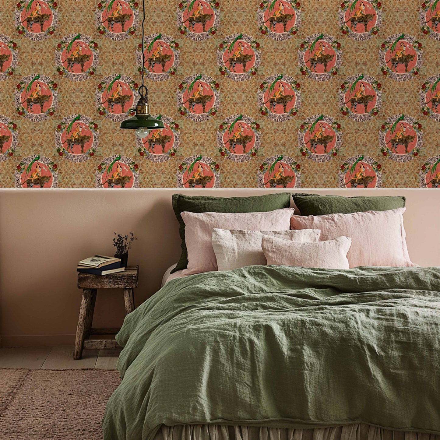 Alice Vintage Wallpaper Orange