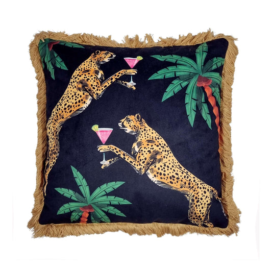 Cocktail Leopards Cushion