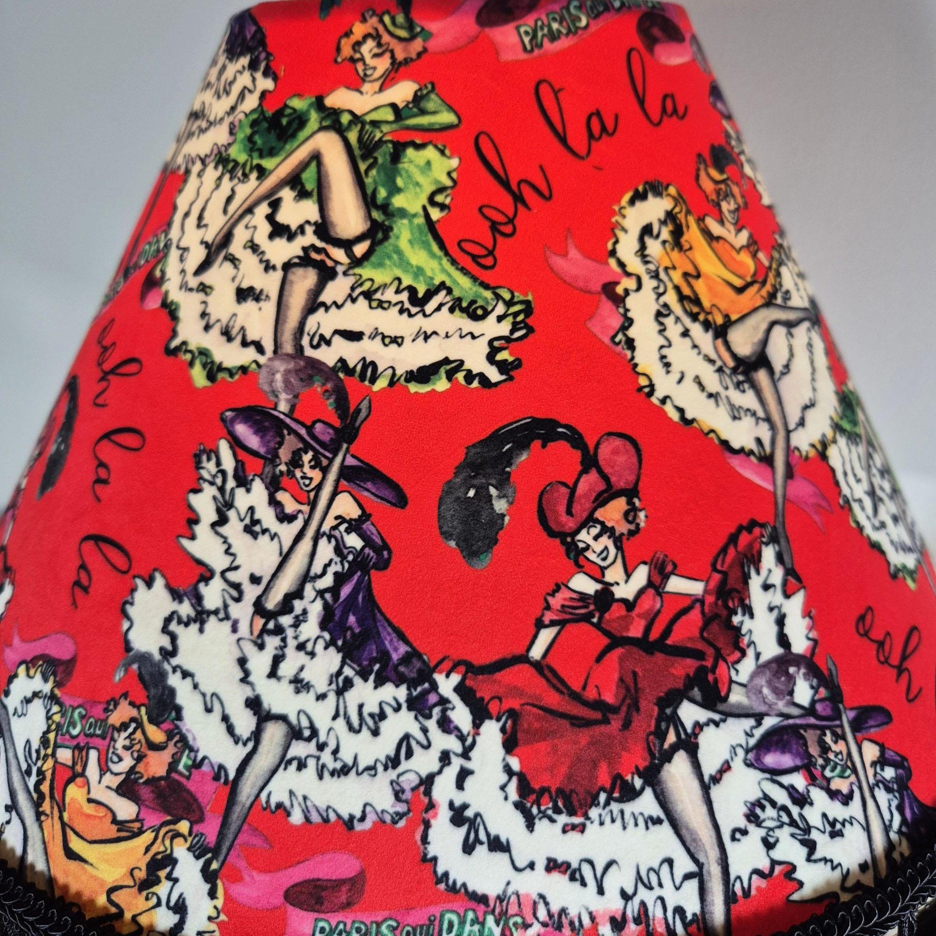 Dancing girls Red Tassel Lampshade for table lamp floor lamp, black coolie shade table lamp floor lamp ceiling pendant bold 16"