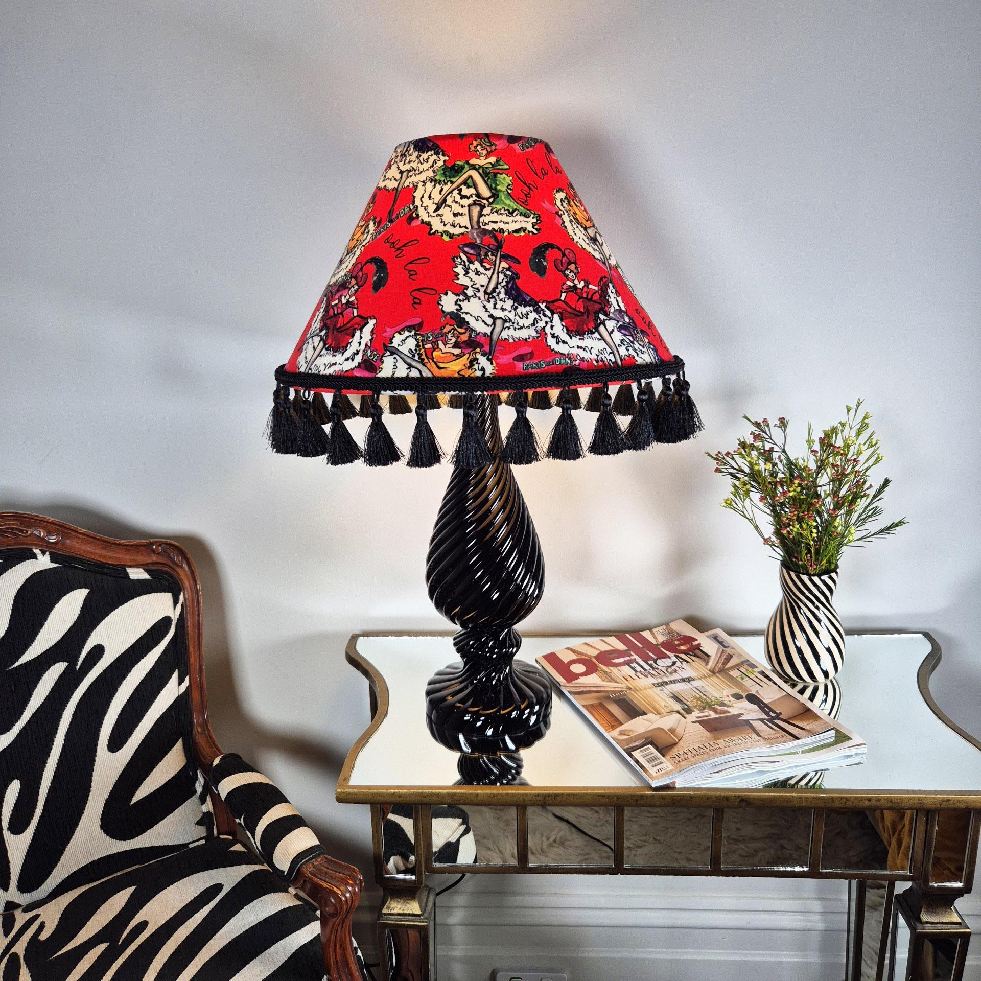 Dancing girls Red Tassel Lampshade for table lamp floor lamp, black coolie shade table lamp floor lamp ceiling pendant bold 16"