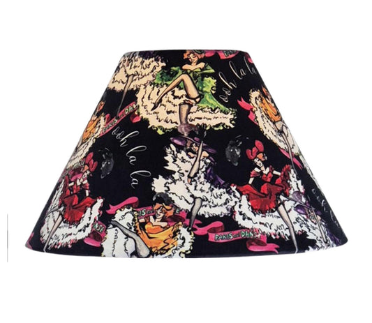 Can Can girls Black Lampshade for table lamp floor lamp, black coolie shade table lamp floor lamp ceiling pendant bold 16"
