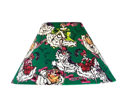 Can Can girls jade green Lampshade for table lamp floor lamp, black coolie shade table lamp floor lamp ceiling pendant bold 16"