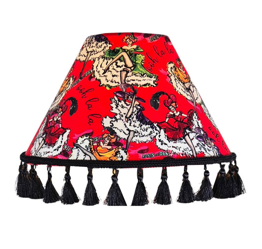 Dancing girls Red Tassel Lampshade for table lamp floor lamp, black coolie shade table lamp floor lamp ceiling pendant bold 16"