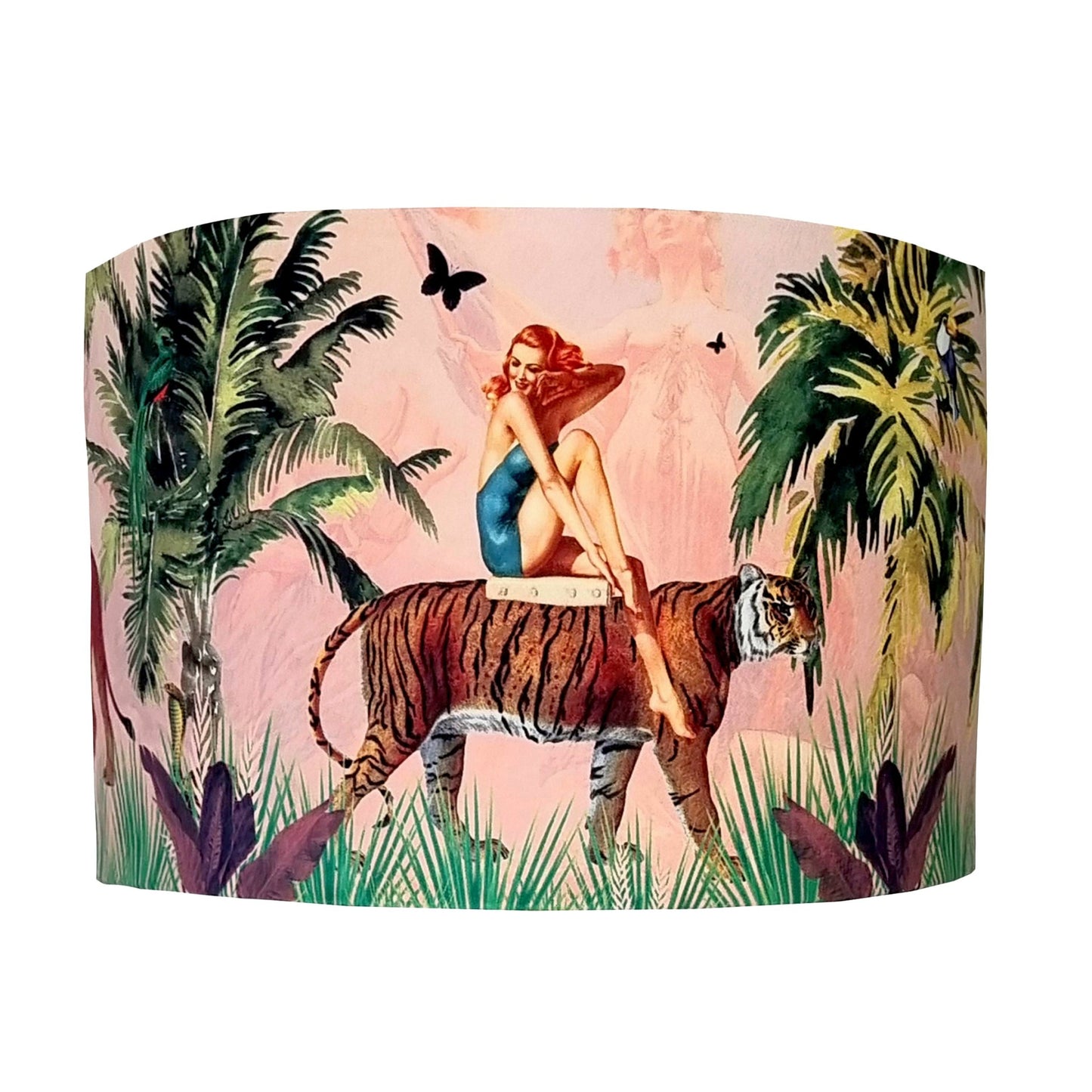 Jungle Walk Lampshade Pink