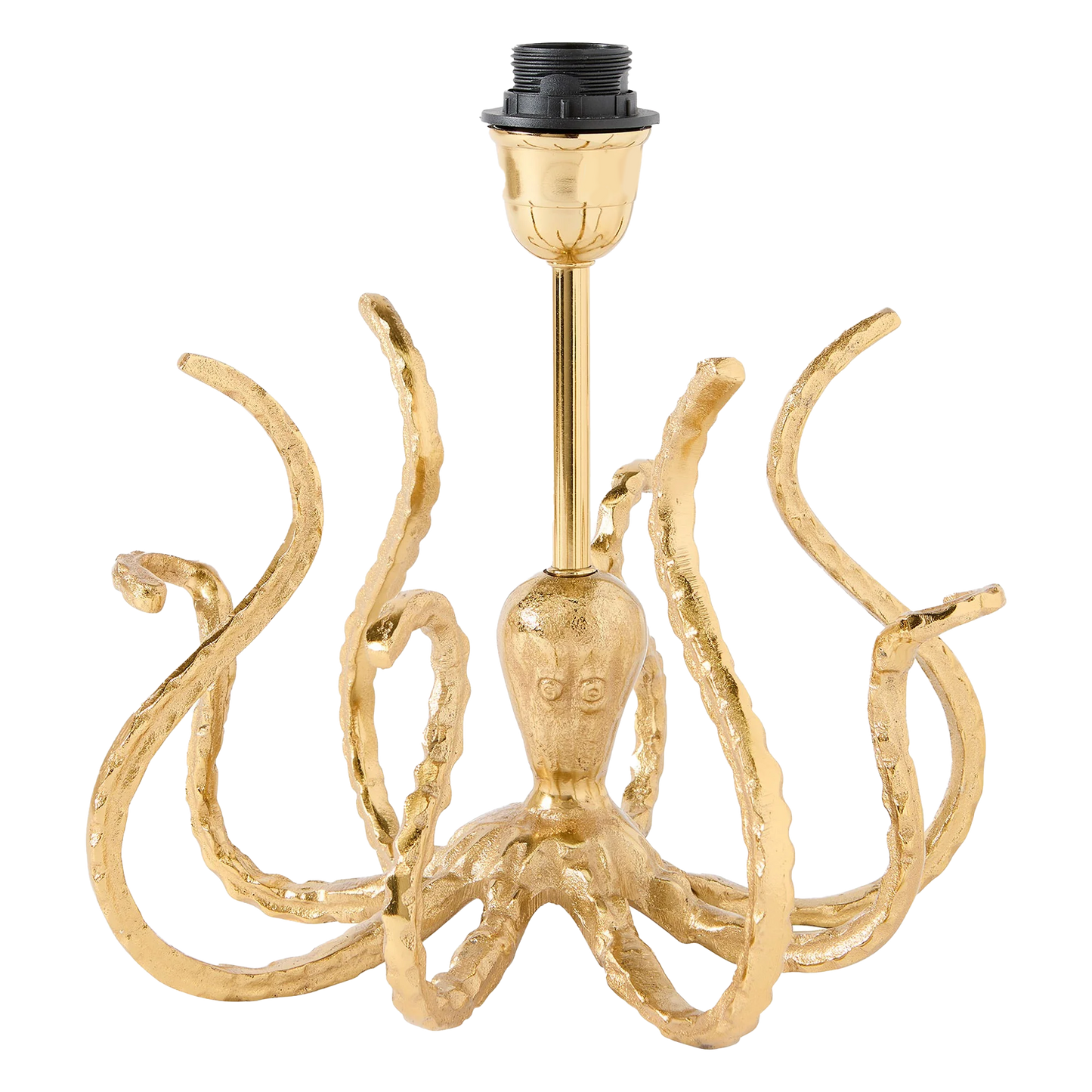 Queen K Octopus Gold Lamp Base with detailed tentacles and elegant metallic finish