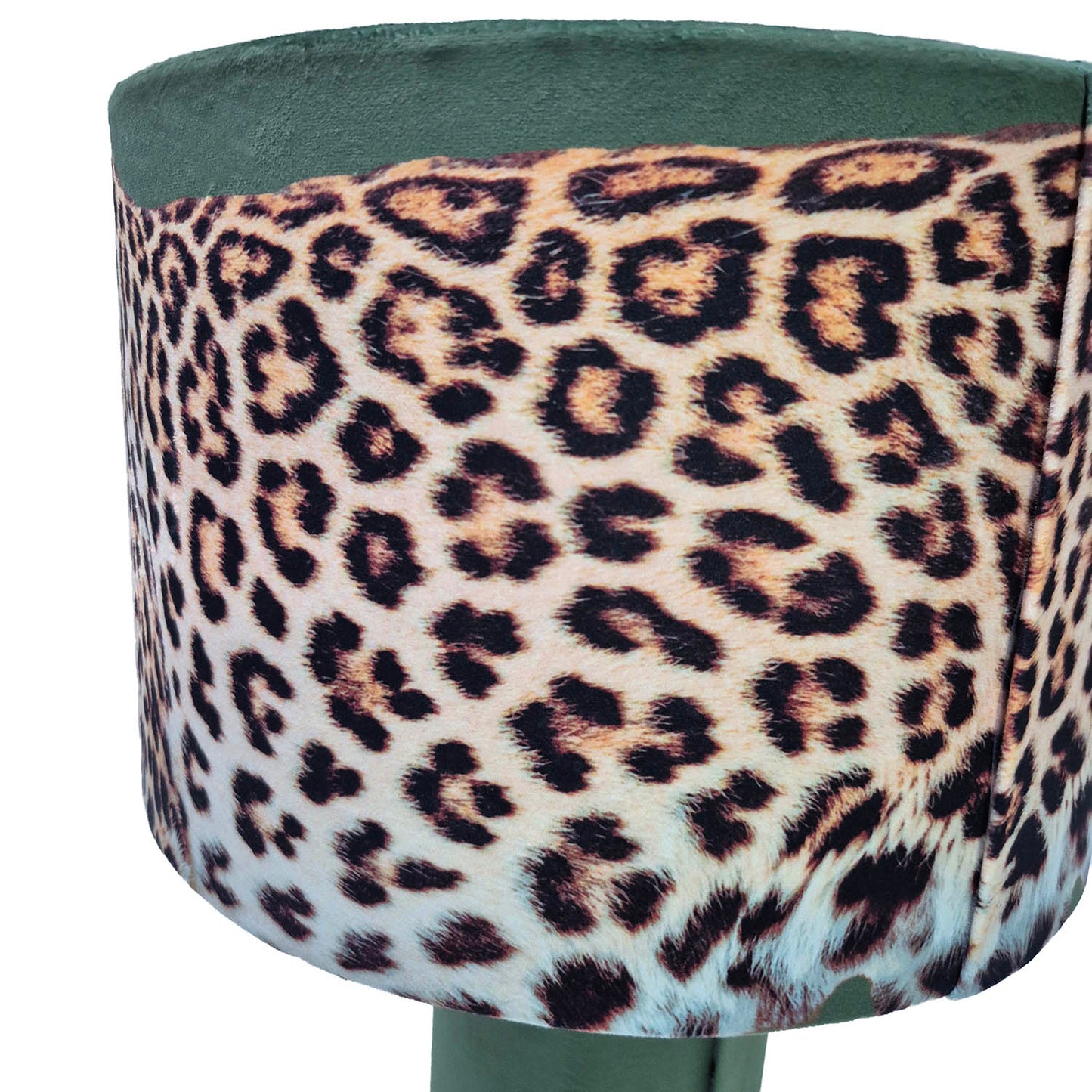 Leopard Lounge Table Lamp Olive