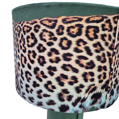 Leopard Lounge Table Lamp Olive