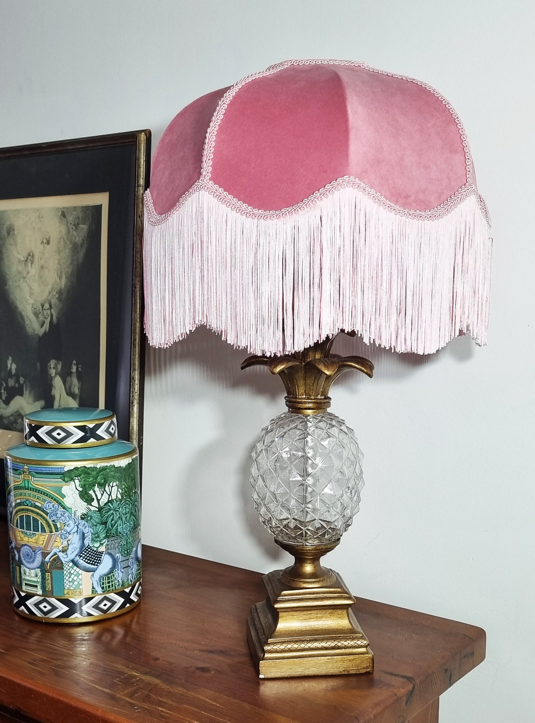 Vintage deals fringe lamp