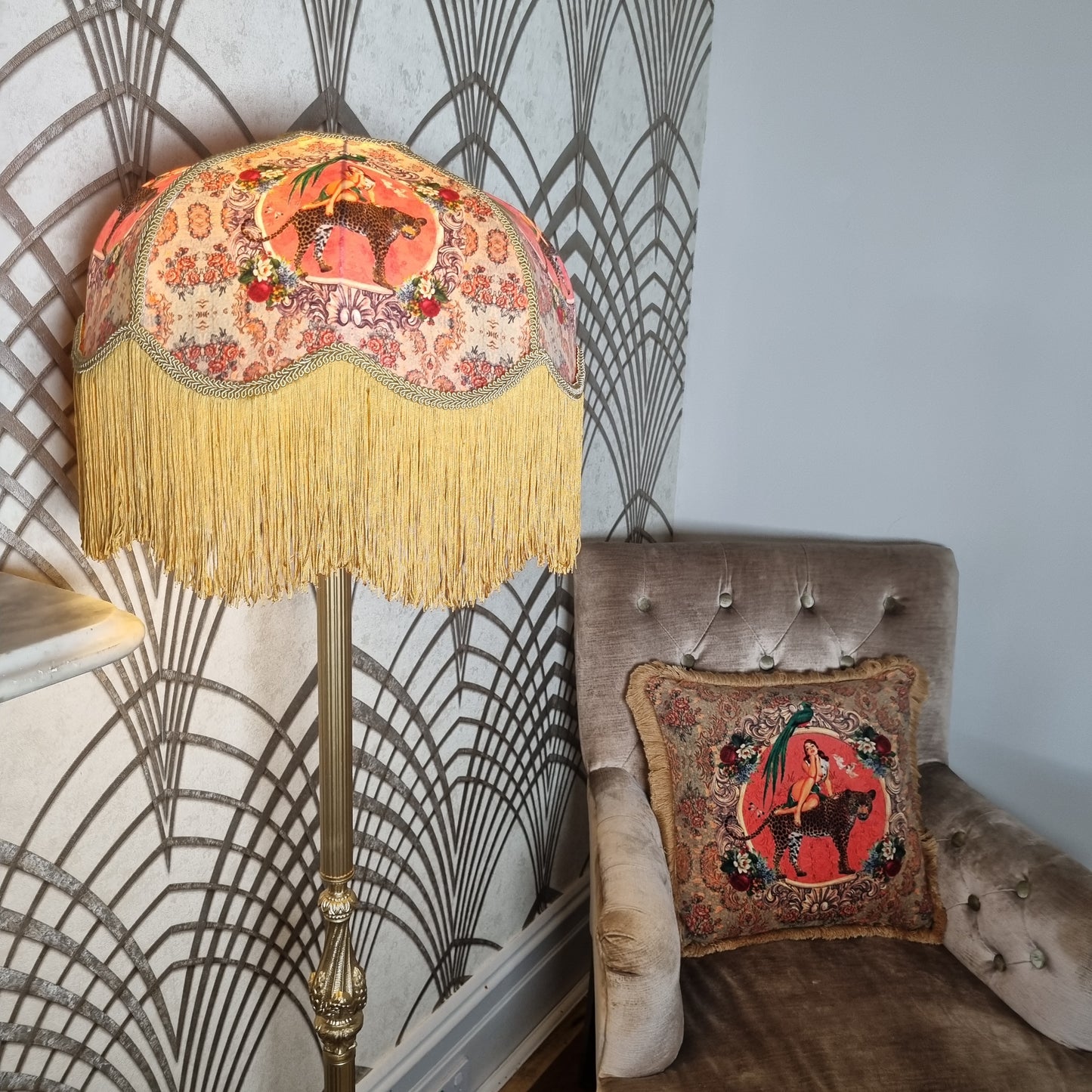 Alice Fringed scalloped Lampshade