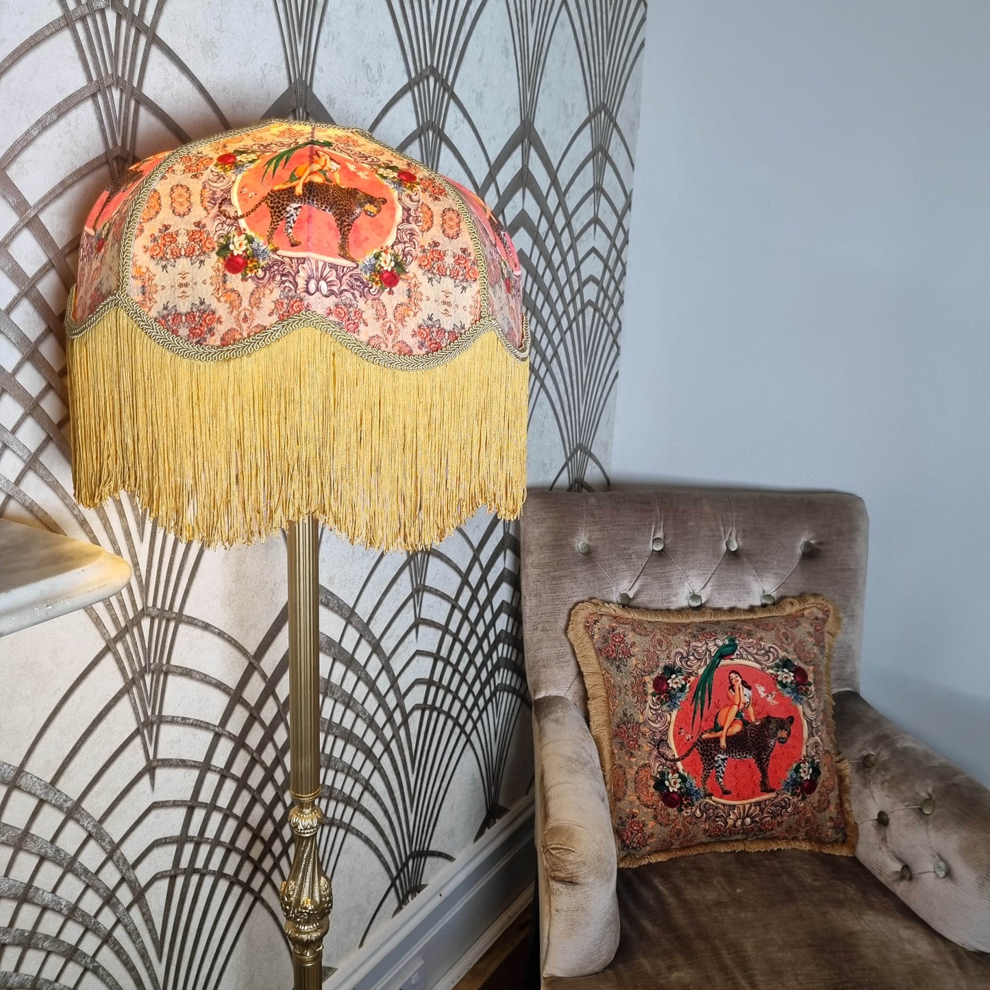 Alice Fringed scalloped Lampshade