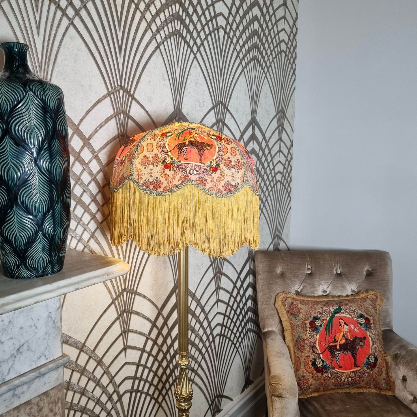 Alice Fringed scalloped Lampshade