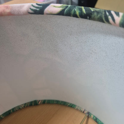 Jungle Walk Pink Small Fringed Lampshade Stock
