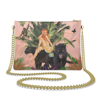 Jungle Walk Pink Leather Crossbody Bag