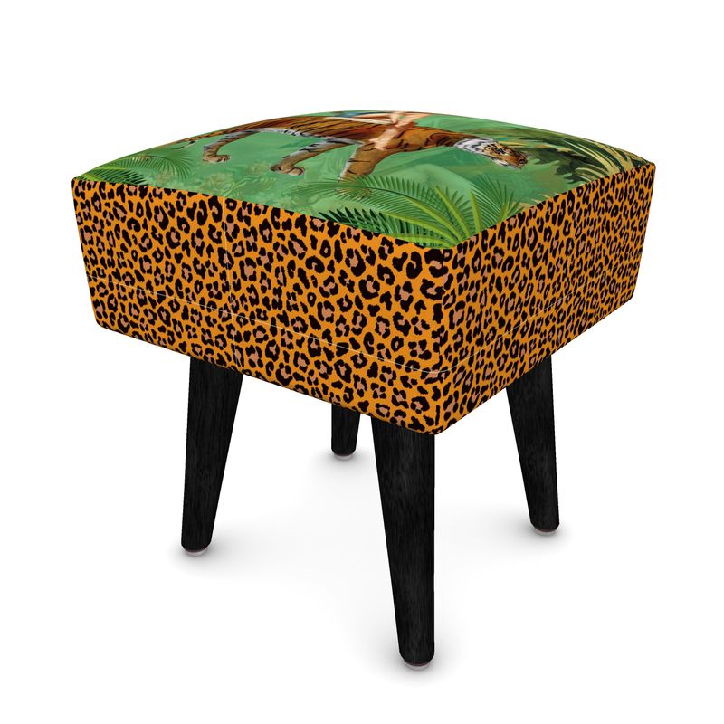 JWG Tiger Velour footstool