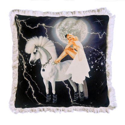 Celestial Goddess Velvet Cushion