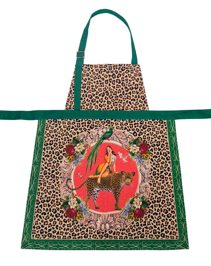 Alice Apron | Leopard Print Statement Apron