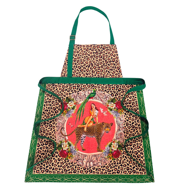 Alice Apron | Leopard Print Statement Apron