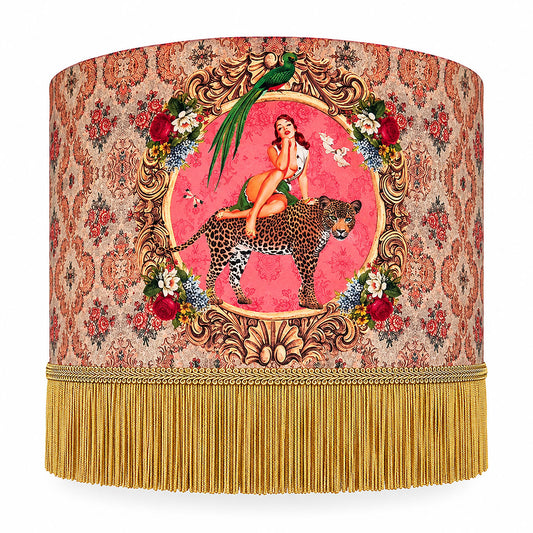 Alice Vintage Tassel Drum Lamp Shade