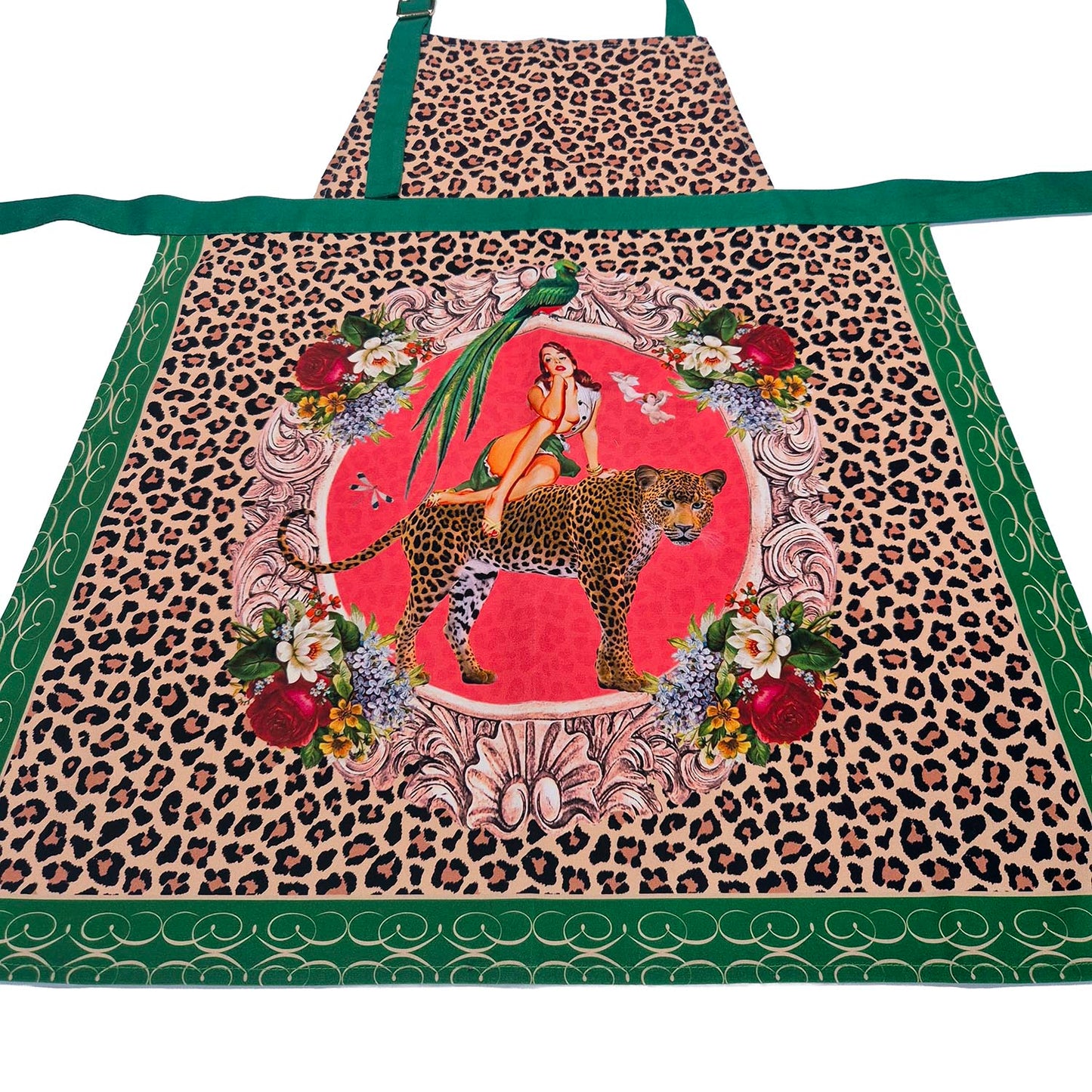 Alice Apron | Leopard Print Statement Apron