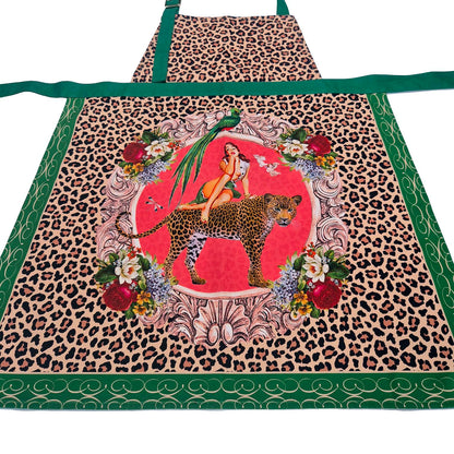 Alice Apron | Leopard Print Statement Apron