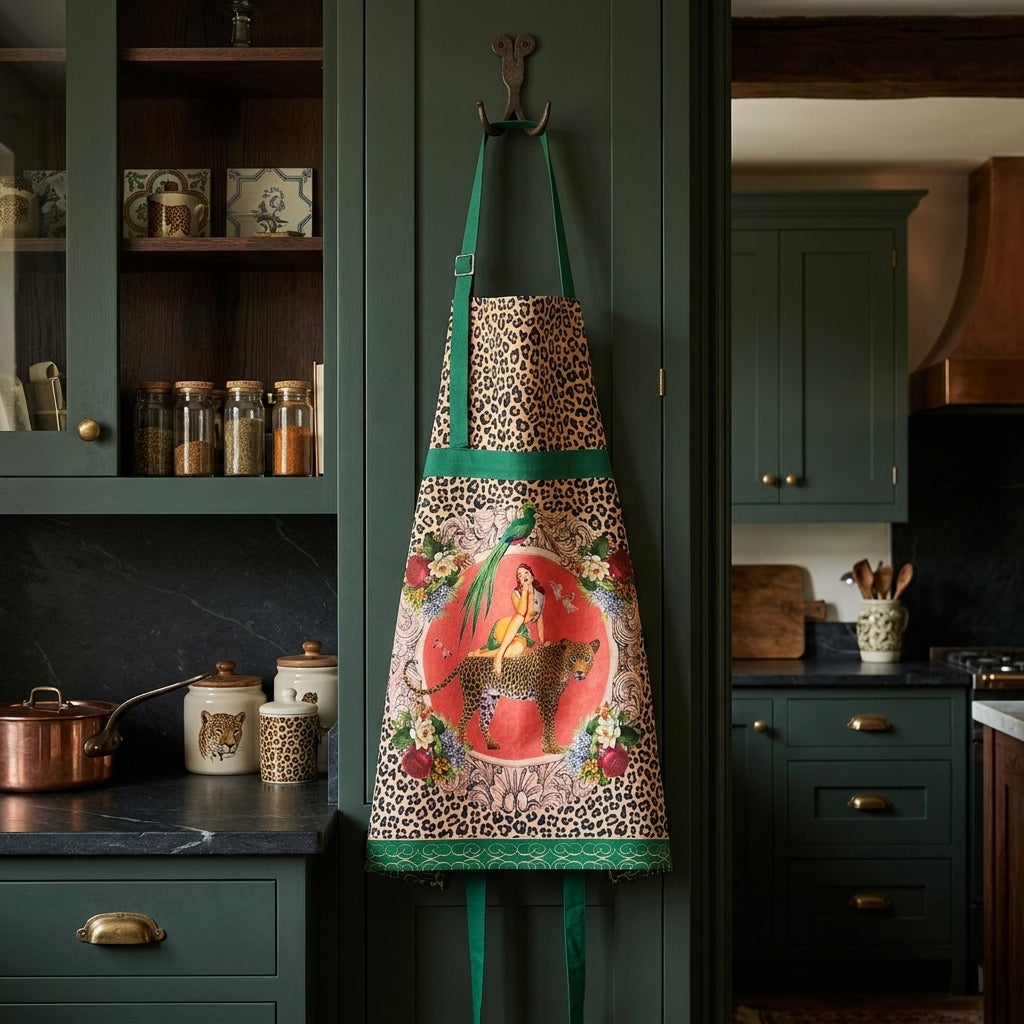 Alice Apron | Leopard Print Statement Apron