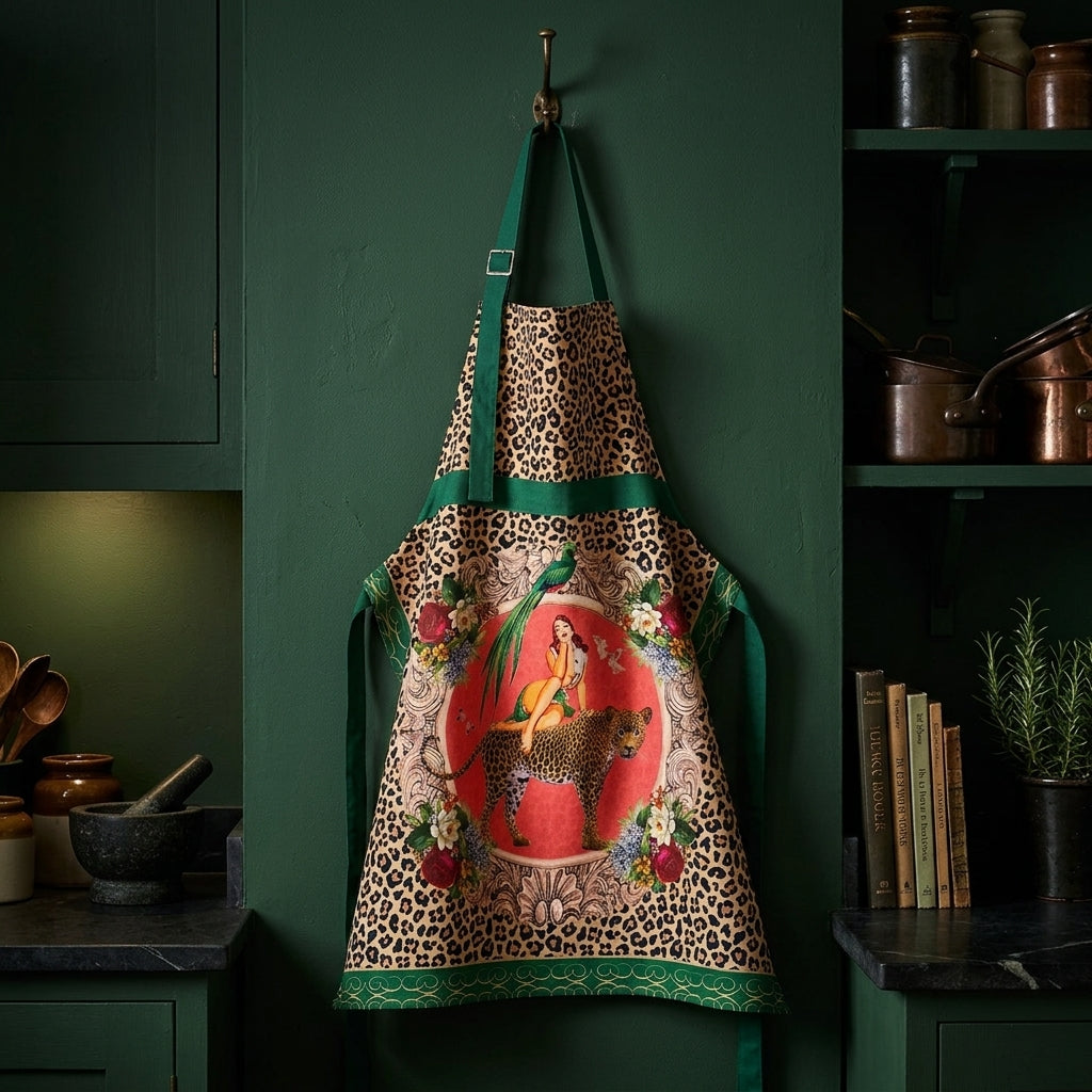 Alice Apron | Leopard Print Statement Apron