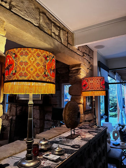 Alice Vintage Tassel Drum Lamp Shade