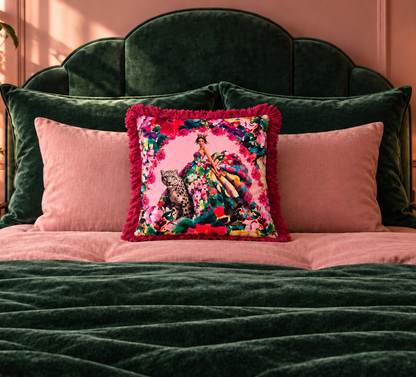 Her Wild Majesty Floral Cushion