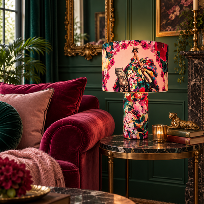 Her Wild Majesty Floral Table Lamp