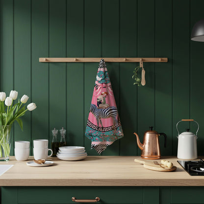 Gigi Cherry Blossom Linen Tea Towel