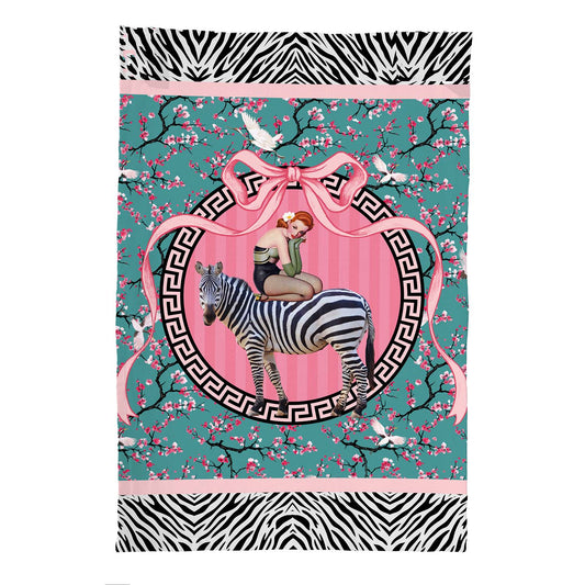 Gigi Cherry Blossom Linen Tea Towel