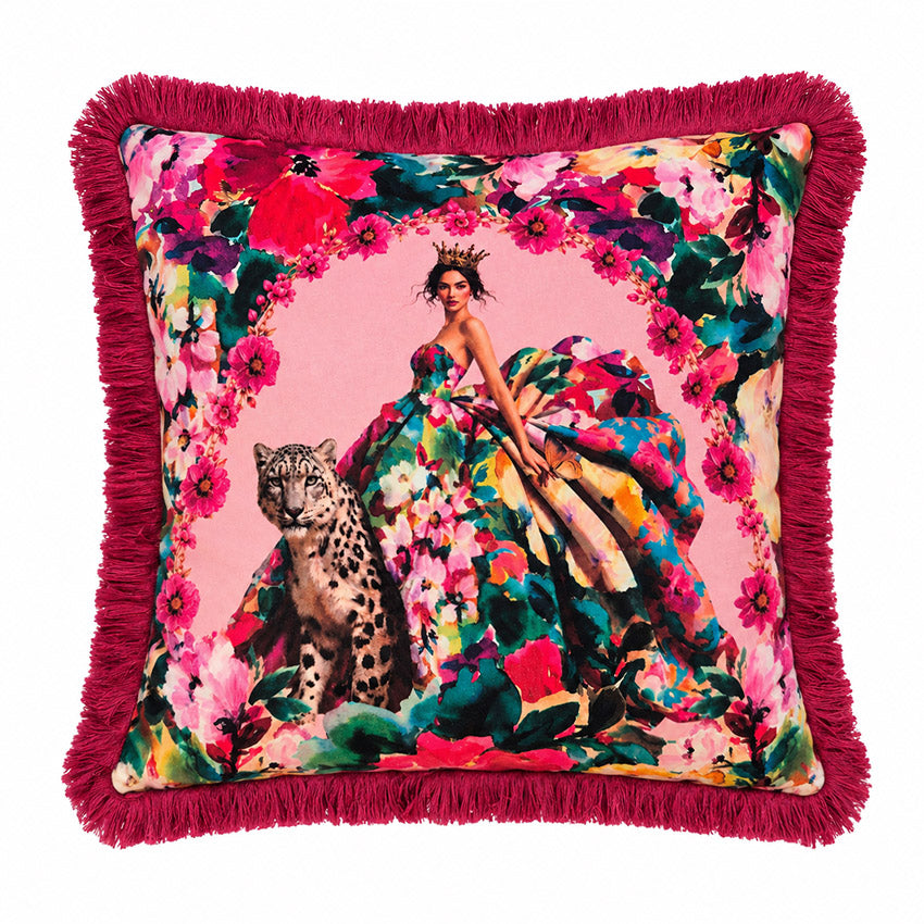 Her Wild Majesty Floral Cushion
