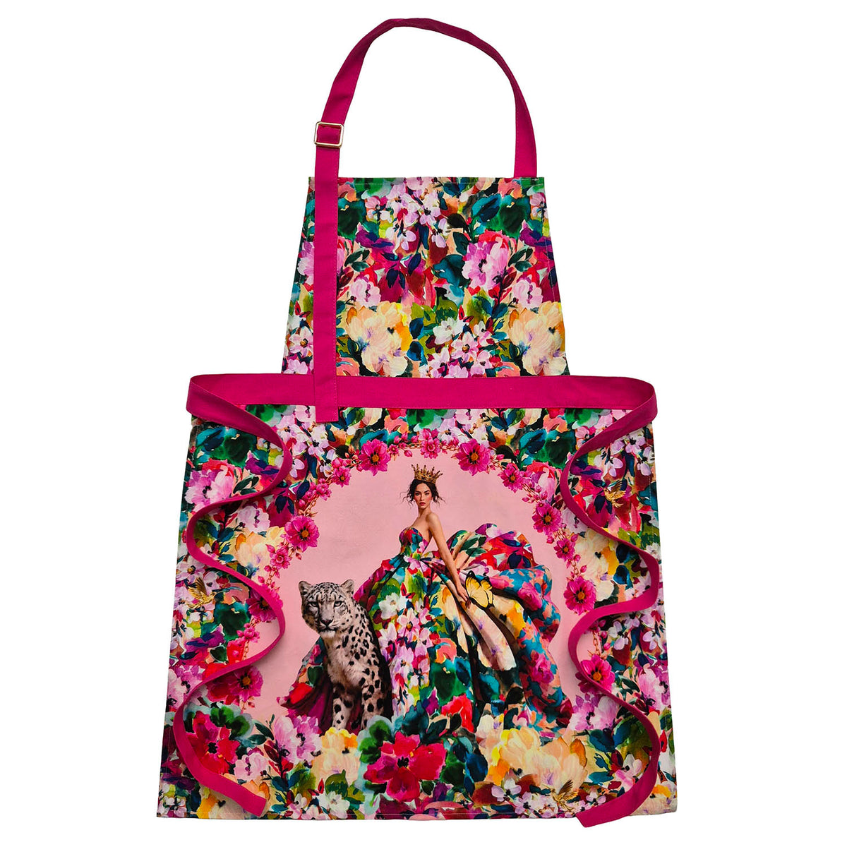 Her Wild Majesty Floral Apron