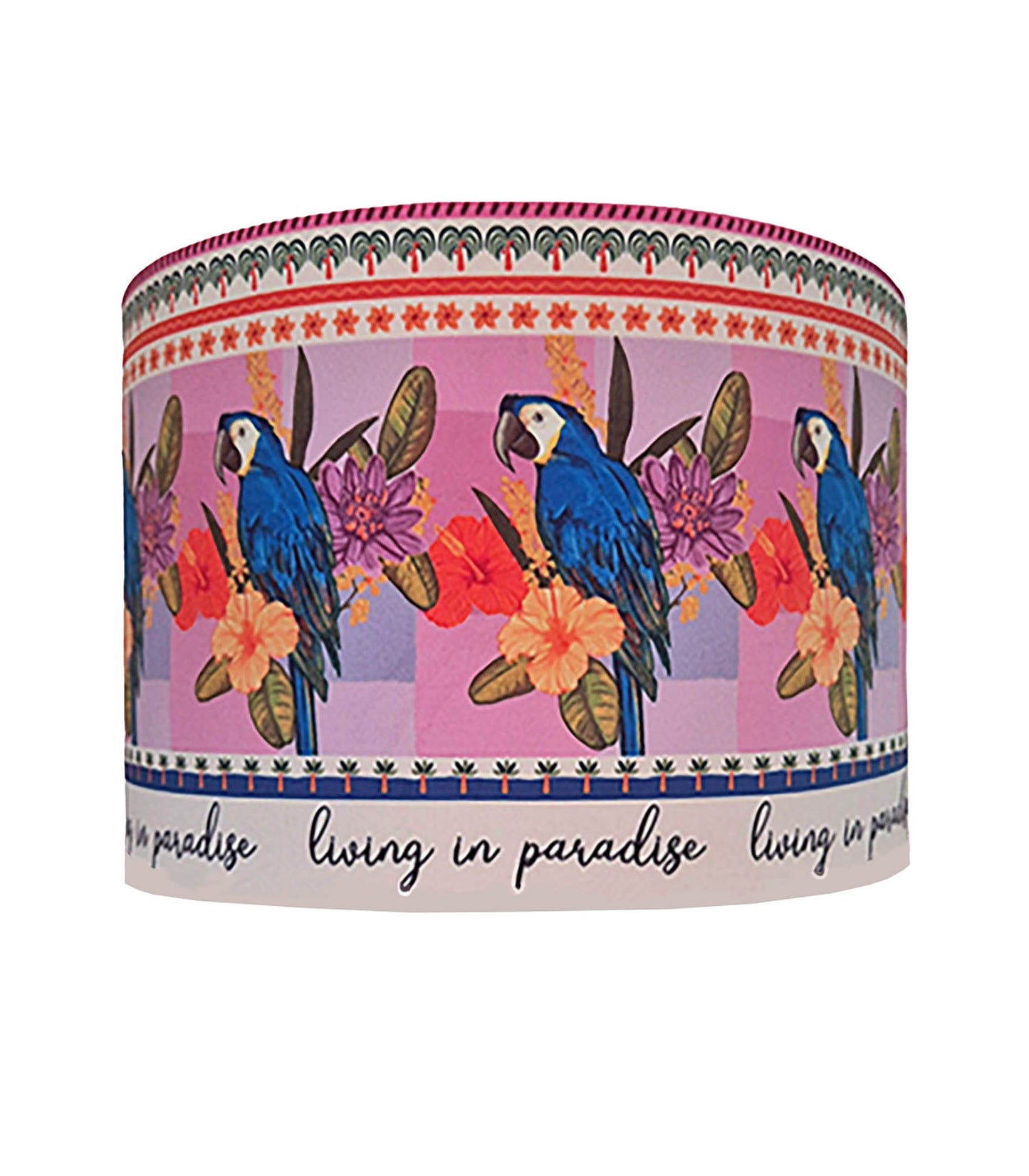 Queen K Living In Paradise Parrot Tropical Lampshade