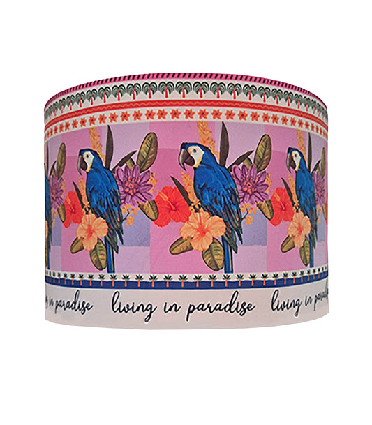 Queen K Living In Paradise Parrot Tropical Lampshade