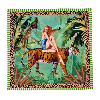 Jungle Walk Green Napkin 4Pc Set