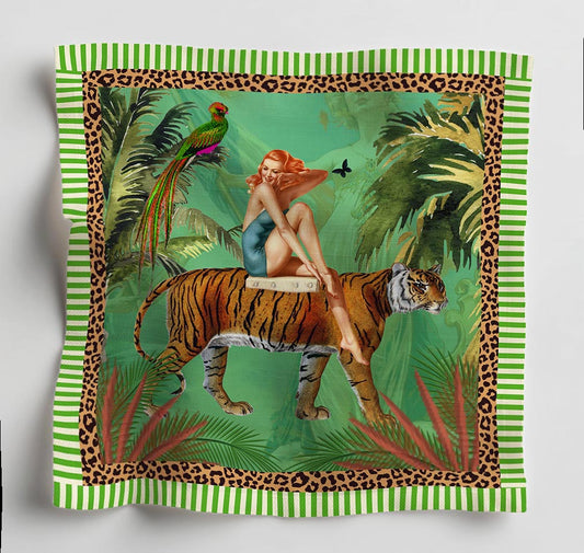 Jungle Walk Green Napkin