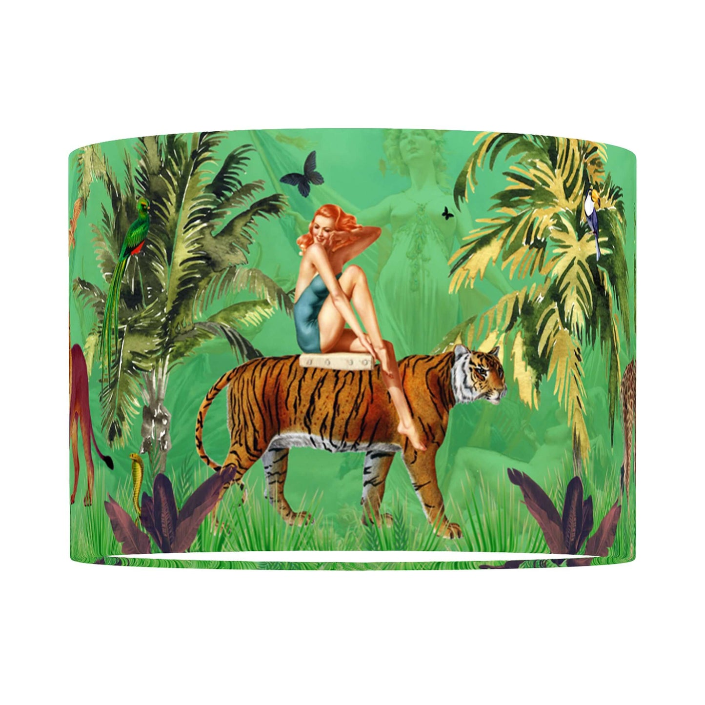 Jungle Walk Lampshade Green