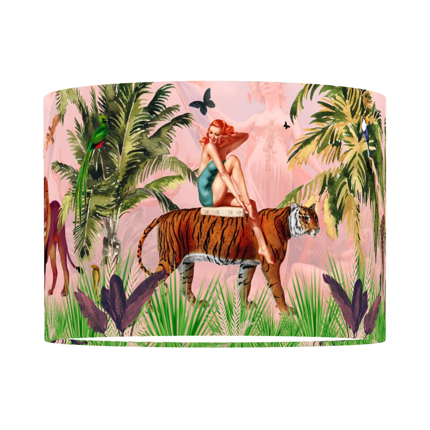 Jungle Walk Lampshade Pink