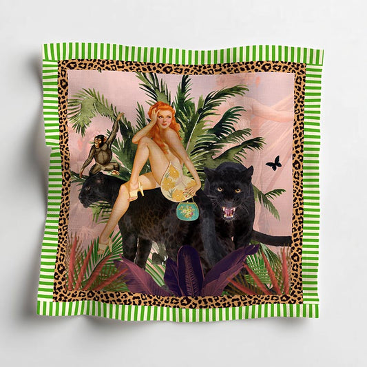 Jungle Walk Pink Napkin