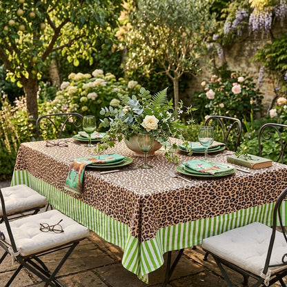 Wild at Heart 100% Linen Tablecloth ❤️