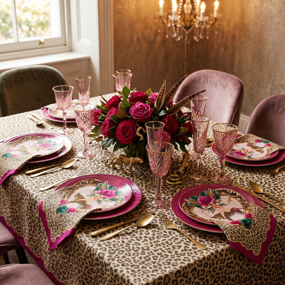 Tiger Rose Napkin 4Pc Set