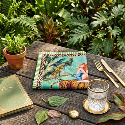 Jungle Walk Green Napkin 4Pc Set