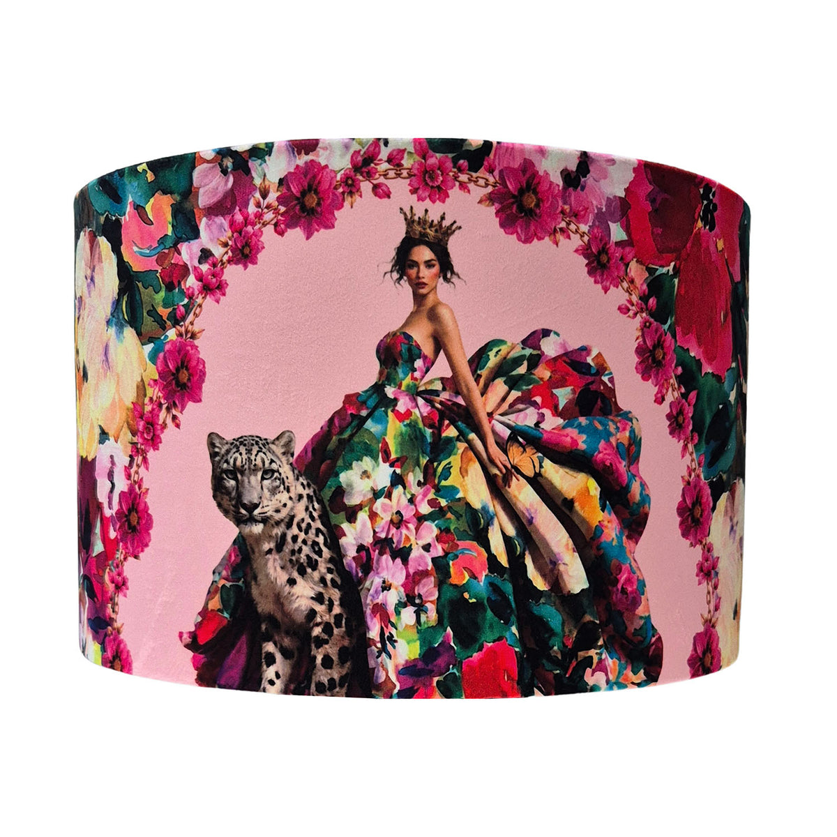 Her Wild Majesty Floral Lampshade