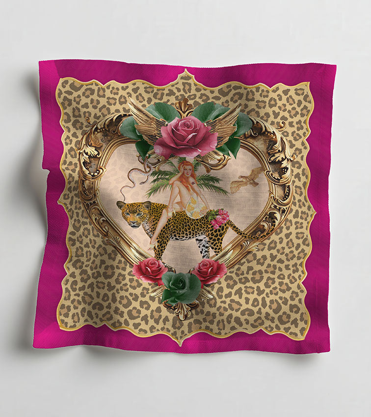 Tiger Rose Napkin
