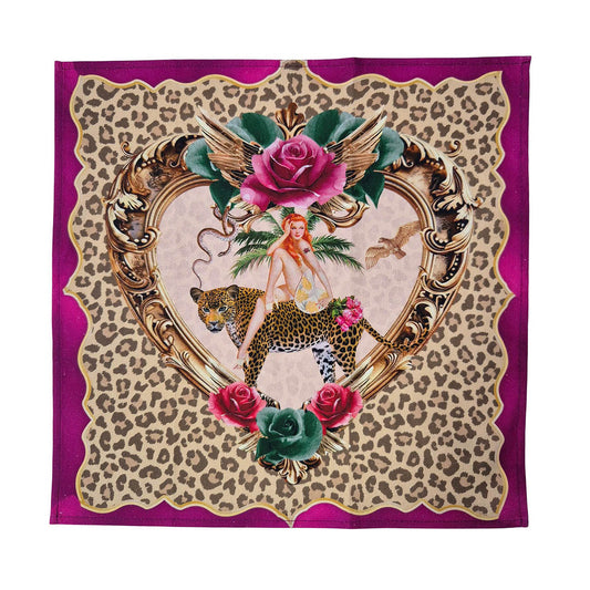 Tiger Rose Napkin 4Pc Set
