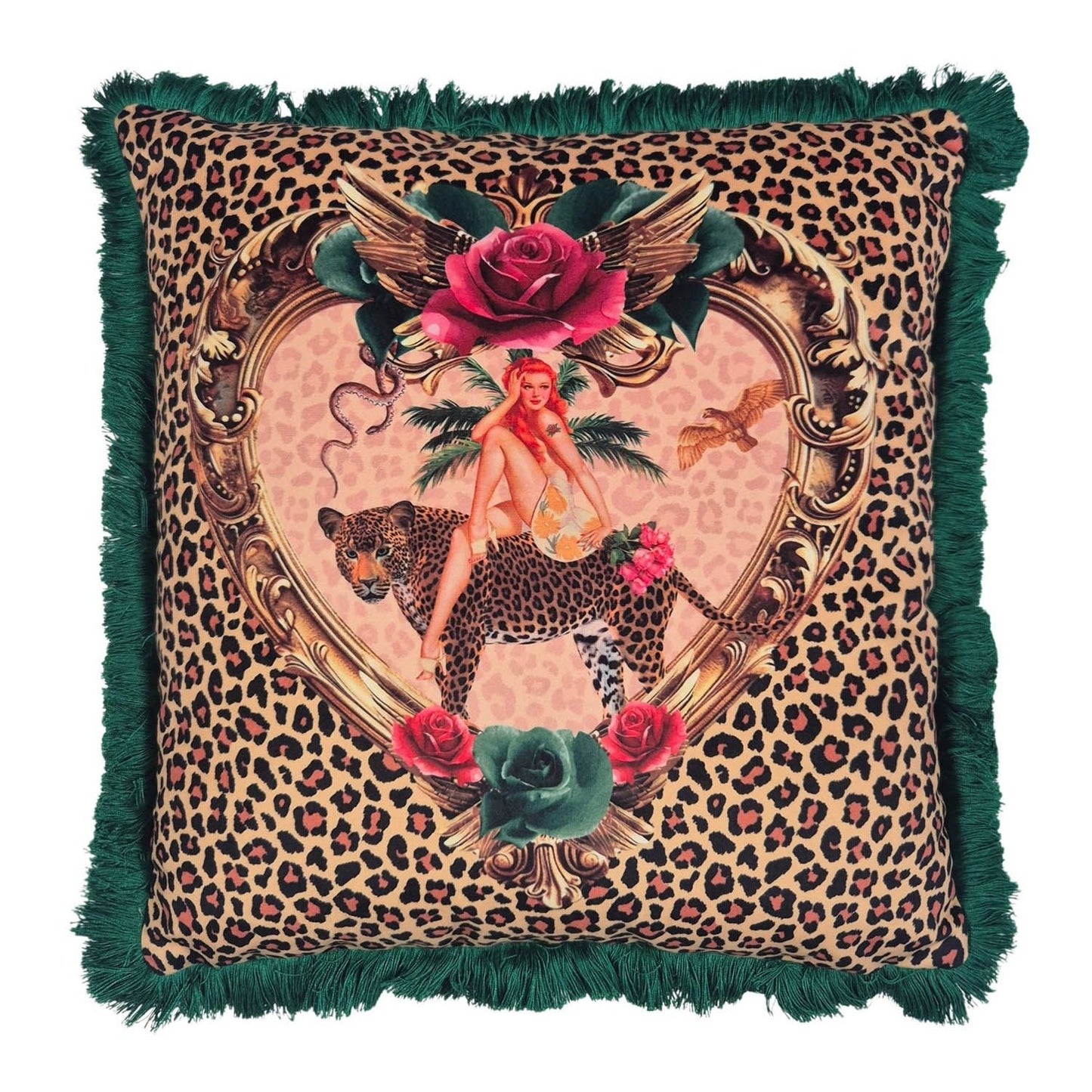 Tiger Rose Cushion Queen K
